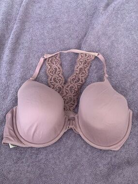 Victoria's Secret Mauve Lace Racerback T-Shirt Bra